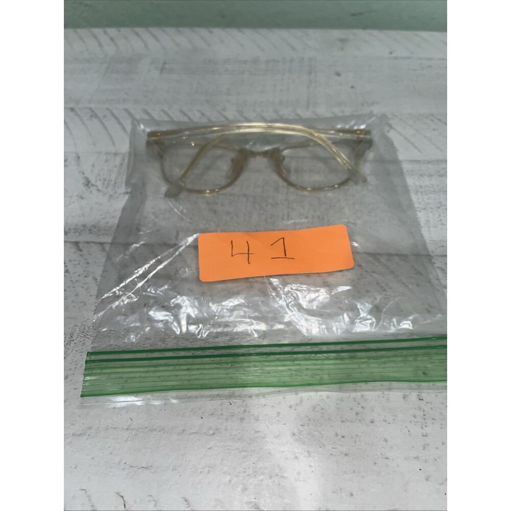 Ray-Ban Clubmaster Eyeglasses RB 5154 5762 Transparent Gold 49-21 Frames Only‼️ - Picture 10 of 10